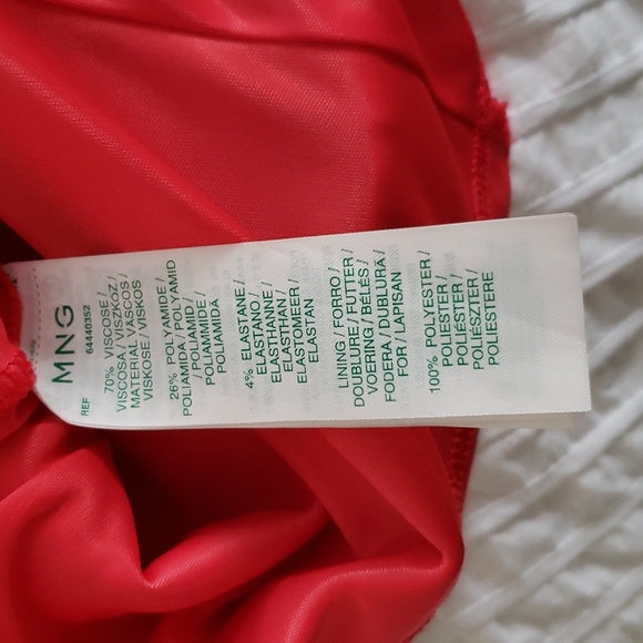 MANGO Suit Bodycon Dress Size M Salmon Pink - Picture 4 of 5